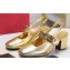 Valentino Heel 6.5cm VLogo Locker Mary-Jane slingback pumps in calfskin MIRRORED Gold 2024