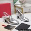Valentino Heel 6.5cm VLogo Locker Mary-Jane slingback pumps in calfskin MIRRORED Silver 2024
