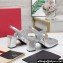 Valentino Heel 6.5cm VLogo Locker Mary-Jane slingback pumps in calfskin MIRRORED Silver 2024