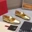 Valentino VLogo Locker Mary-Jane ballerinas in calfskin MIRRORED Gold 2024