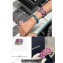 Chanel Metal, Calfskin & Resin Cuff Bracelet ABE038 Gold, Black & Purple 2024