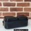 Gucci GG Marmont small shoulder bag 798715 Black matelassé chevron leather 2024