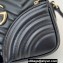 Gucci GG Marmont small shoulder bag 798715 Black matelassé chevron leather 2024