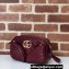 Gucci GG Marmont small shoulder bag 798715 Burgundy matelassé chevron leather 2024