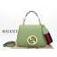 Gucci Blondie medium top handle bag 721172 leather Green 2024