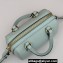 Gucci GG super mini top handle bag leather 790130 Light Green 2024