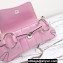 Gucci Horsebit Chain small shoulder bag 764339 iridescent quilted chevron leather Pink 2024