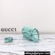 Gucci Horsebit Chain small shoulder bag 764339 iridescent quilted chevron leather Blue 2024