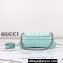 Gucci Horsebit Chain small shoulder bag 764339 iridescent quilted chevron leather Blue 2024