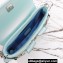 Gucci Horsebit Chain small shoulder bag 764339 iridescent quilted chevron leather Blue 2024