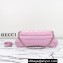 Gucci Horsebit Chain medium shoulder bag 764255 iridescent quilted chevron leather Pink 2024