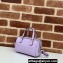 Gucci GG super mini top handle bag leather 790130 Lilac 2024