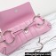 Gucci Horsebit Chain medium shoulder bag 764255 iridescent quilted chevron leather Pink 2024