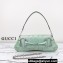 Gucci Horsebit Chain medium shoulder bag 764255 iridescent quilted chevron leather Green 2024
