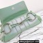 Gucci Horsebit Chain medium shoulder bag 764255 iridescent quilted chevron leather Green 2024
