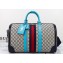Gucci Savoy Medium Duffle Bag 724642 Beige GG Supreme canvas Blue 2024