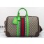 Gucci Savoy Medium Duffle Bag 724642 Beige GG Supreme canvas Green 2024