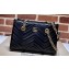 Gucci GG Marmont small tote bag 779727 Black matelassé chevron leather 2024