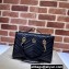 Gucci GG Marmont small tote bag 779727 Black matelassé chevron leather 2024