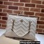 Gucci GG Marmont medium tote bag 779724 White matelassé chevron leather 2024