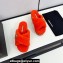 Chanel Platform CC Logo Shearling Mules Red 2024