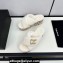 Chanel Platform CC Logo Shearling Mules White 2024