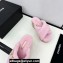 Chanel Platform CC Logo Shearling Mules Pink 2024