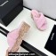 Chanel Platform CC Logo Shearling Mules Pink 2024
