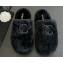 Chanel Platform CC Logo Shearling Fur Mules Black 2024
