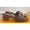 Louis Vuitton Heel 5cm LV Capri Mules Calf leather Coffee 2024