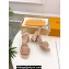Louis Vuitton Heel 9cm Shake Sandals Perforated calf leather Nude 2024