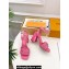 Louis Vuitton Heel 9cm Shake Sandals Perforated calf leather Pink 2024