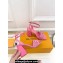 Louis Vuitton Heel 9cm Shake Sandals Perforated calf leather Pink 2024