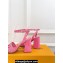 Louis Vuitton Heel 9cm Shake Sandals Perforated calf leather Pink 2024