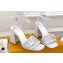 Louis Vuitton Heel 9cm Shake Sandals Perforated calf leather White 2024