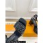 Louis Vuitton Heel 9cm Shake Sandals Perforated calf leather Patent Black 2024