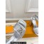 Louis Vuitton Heel 9cm Shake Sandals Perforated calf leather Silver 2024