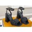 Louis Vuitton Heel 9cm Shake Sandals Perforated calf leather Black 2024