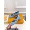 Louis Vuitton Heel 3.5cm Romy Mary Jane Pumps Denim Blue 2024