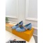 Louis Vuitton Heel 3.5cm Romy Mary Jane Pumps Denim Blue 2024