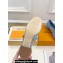 Louis Vuitton Heel 3.5cm Romy Mary Jane Pumps Denim Blue 2024