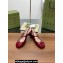 Gucci Heel 5.5cm Women's Horsebit pumps 801893 in patent leather Red 2024