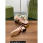 Gucci Heel 5.5cm Women's Horsebit pumps 801893 in patent leather Pink 2024