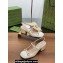 Gucci Heel 5.5cm Women's Horsebit pumps 801893 in patent leather White 2024