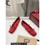 Gucci Satin Horsebit Ballet Flats with Bow Red 2024