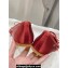 Gucci Satin Horsebit Ballet Flats with Bow Red 2024