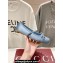 Gucci Satin Horsebit Ballet Flats with Bow Light Blue 2024