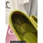 Gucci Satin Horsebit Ballet Flats with Bow Olive Green 2024