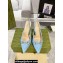 Gucci Heel 10.5cm Women's Horsebit slingback pumps 782408 in GG Blue 2024