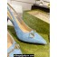 Gucci Heel 10.5cm Women's Horsebit slingback pumps 782408 in GG Blue 2024